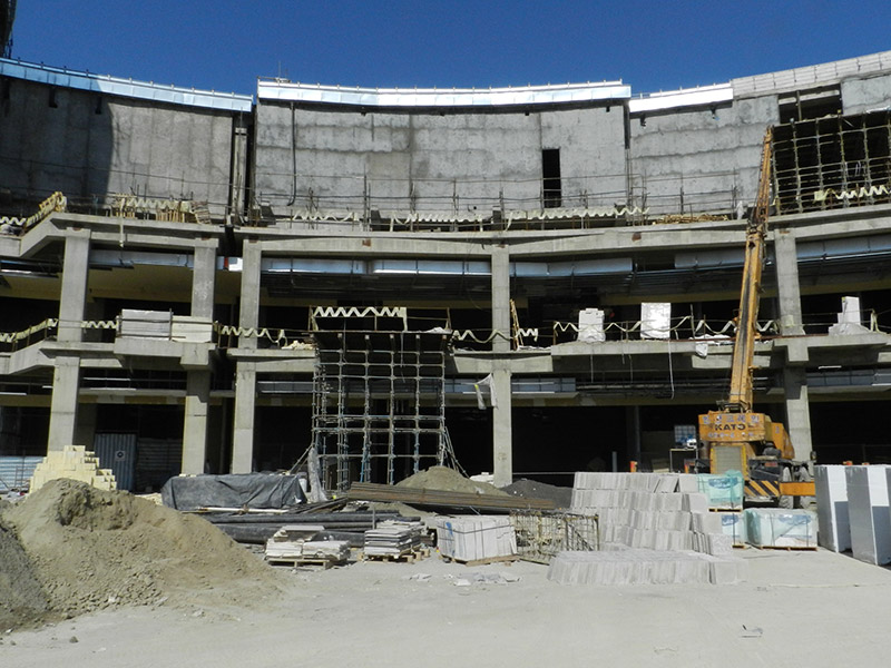 main entrance in constrctions ( ورودی اصلی  فضای در حال احداث )  iran shopping complex & iran complex